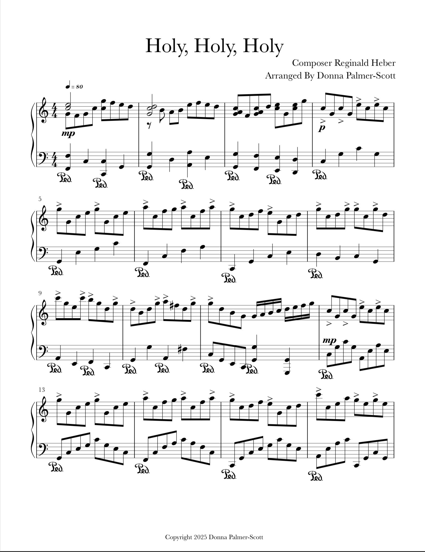 Holy, Holy, Holy (Large Print)