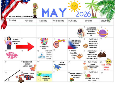 May Calendar - Las Vegas