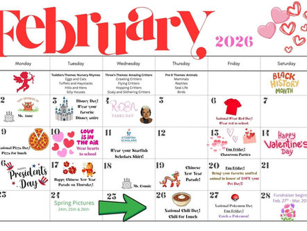 February Calendar - Las Vegas