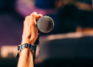Holding a Microphone