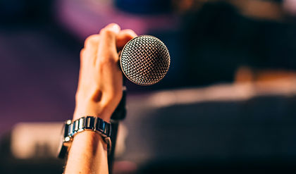 Holding a Microphone