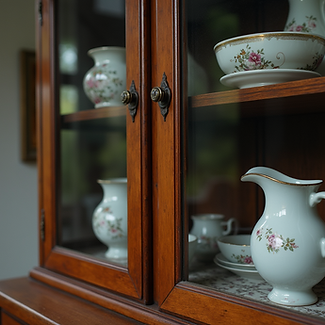 Identificação de marca em porcelana antiga para pesquisa de fabricante e origem