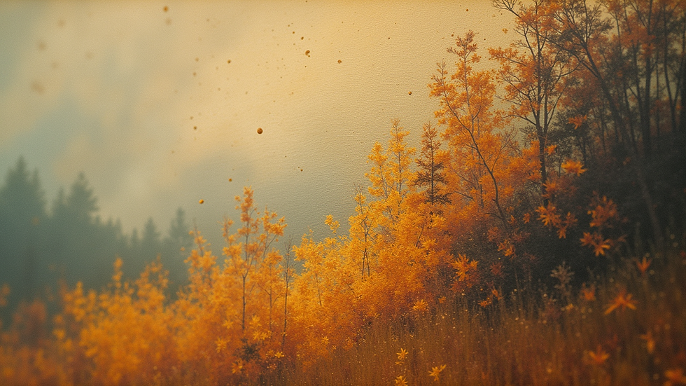 Close-up view of a vintage painting with detailed brush strokes