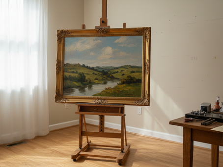 quadro de pintura de cavalete