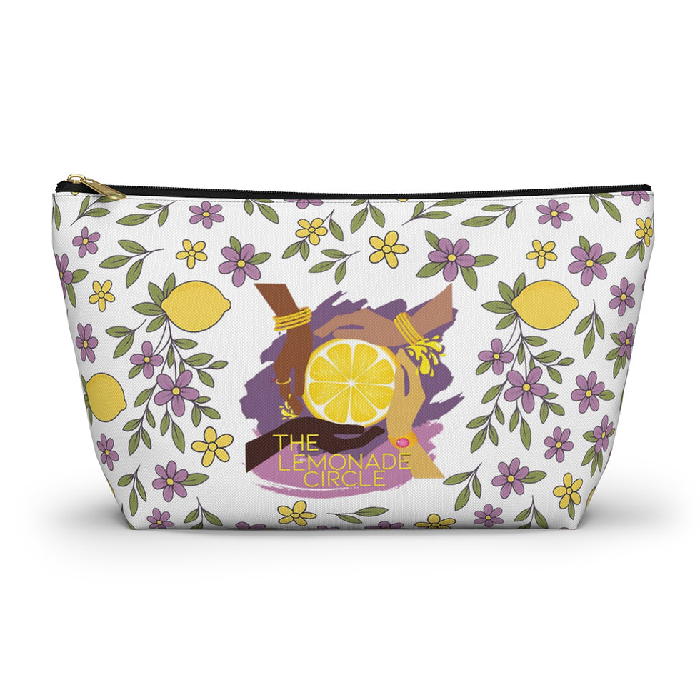 Lemon Circle Travel Makeup Bag