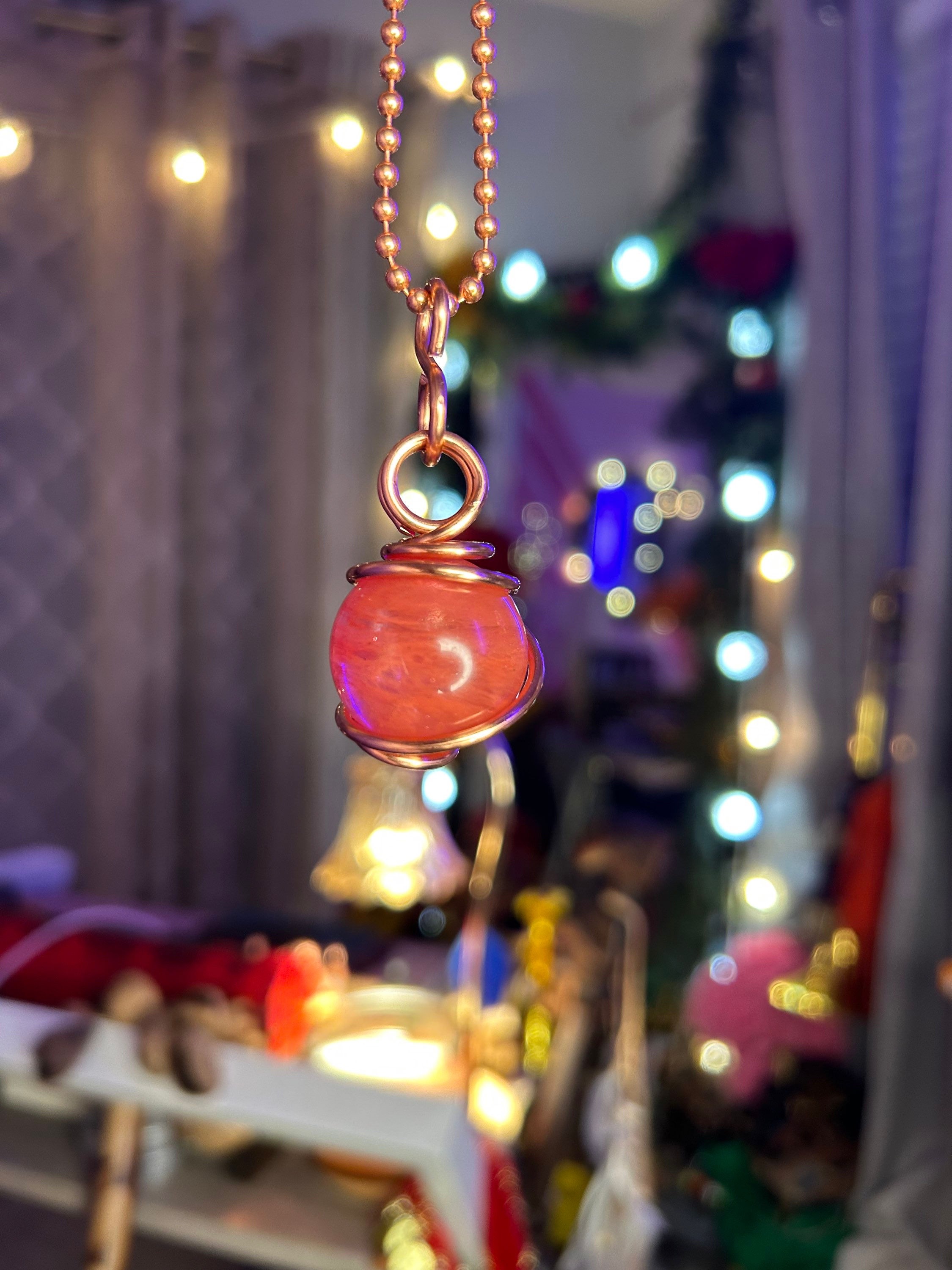 Watermelon Quartz Necklace
