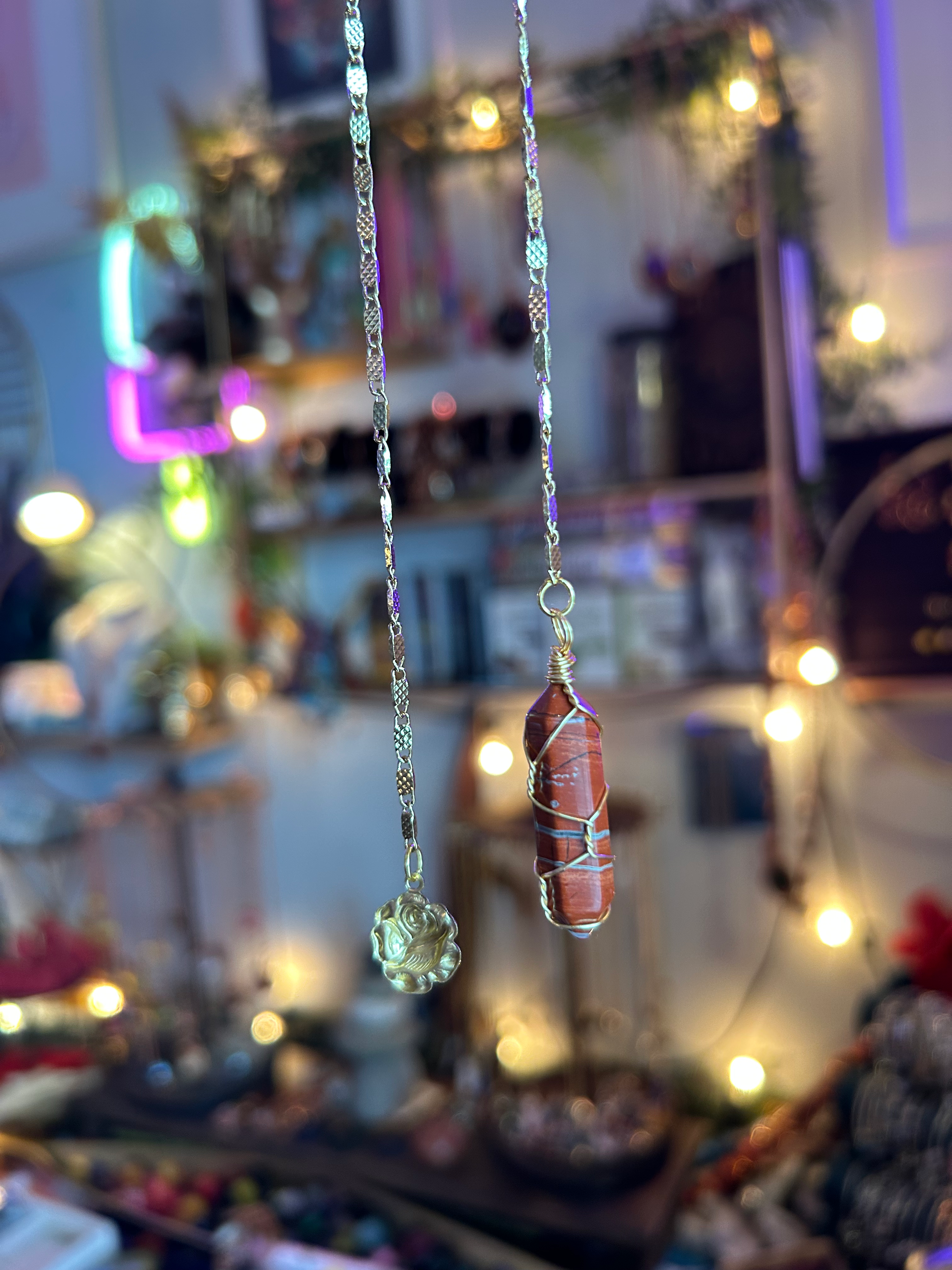 Red Jasper Goddess Facelit