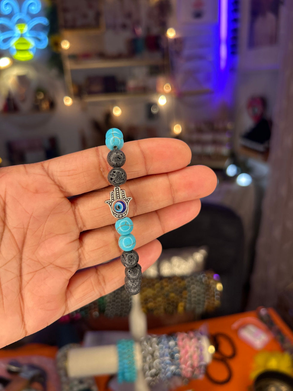Thumbnail: Turquoise Beaded Bracelet