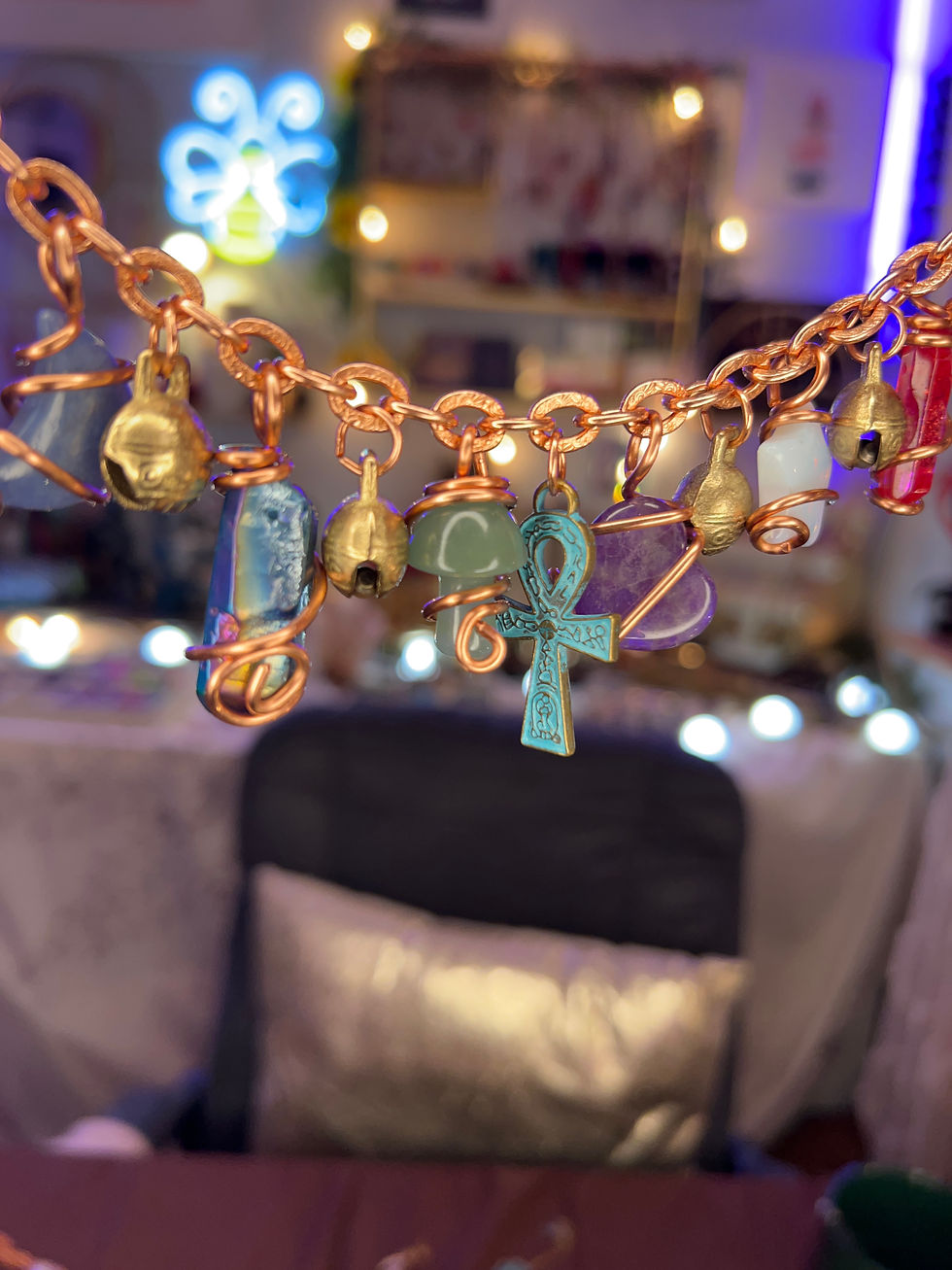 Thumbnail: Peaceful Aura Charm Bracelet
