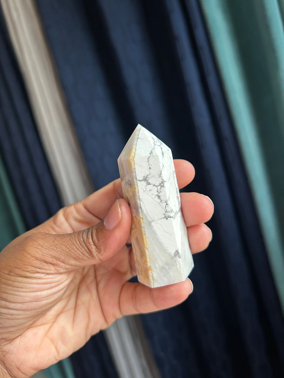 Thumbnail: Crazy Lace Agate | White Howlite Tower