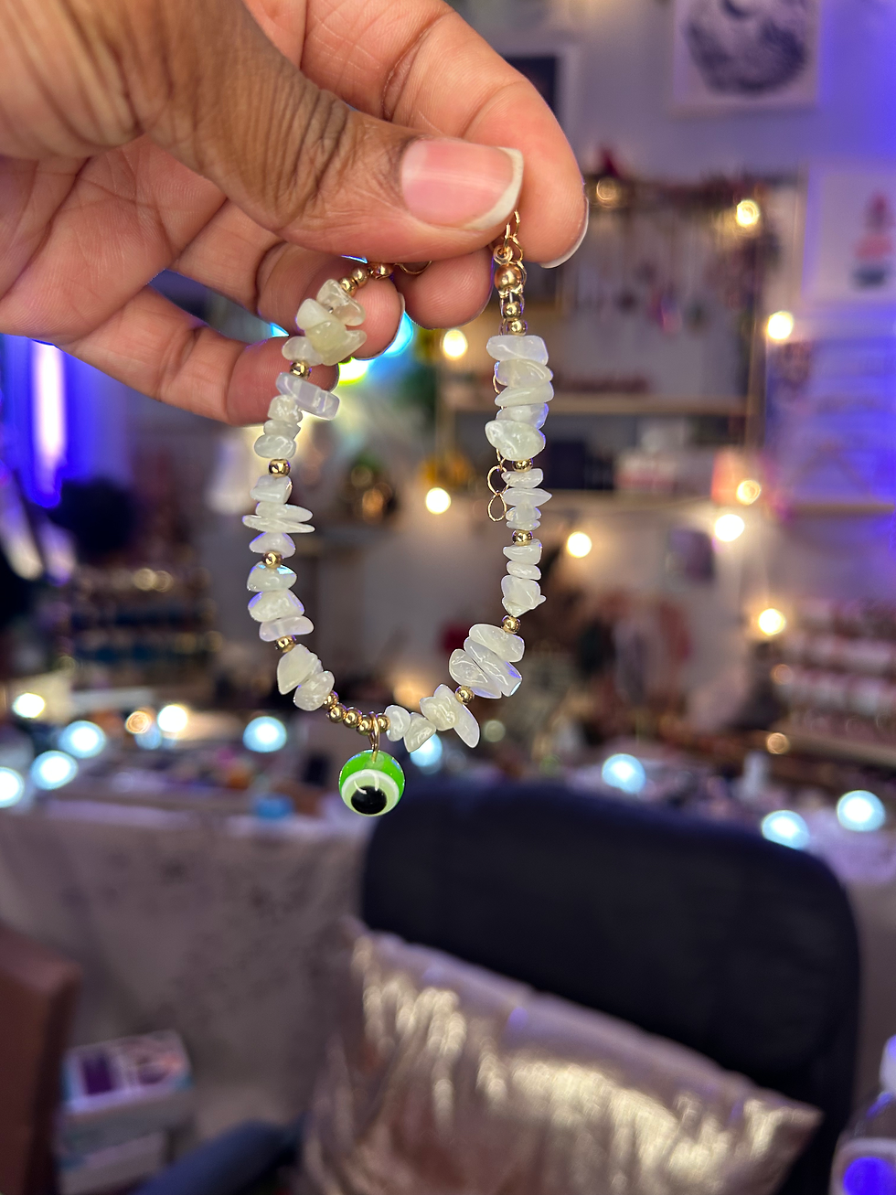 Thumbnail: Crystal|Evil Eye Anklet