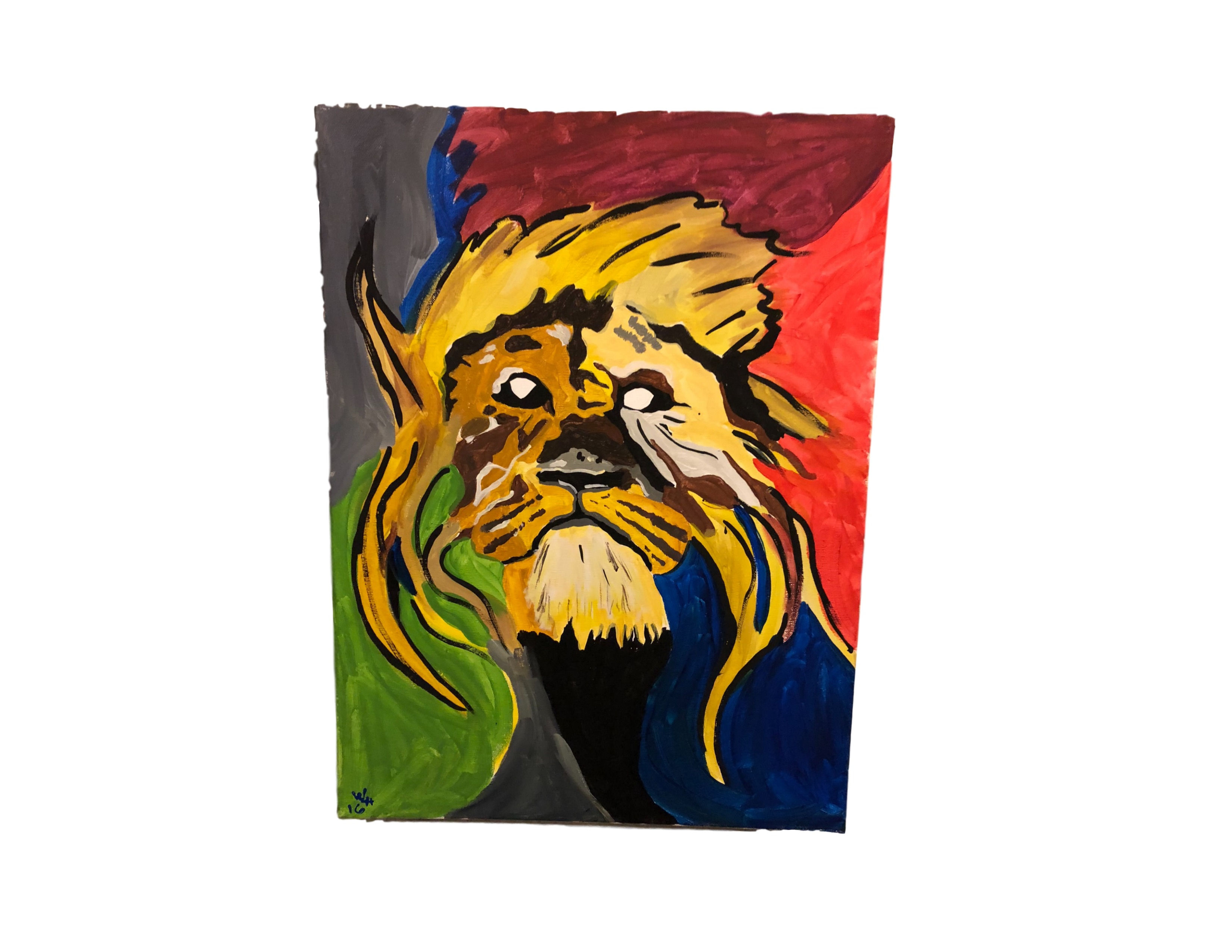 Full Spectrum Lion Canvas Painting