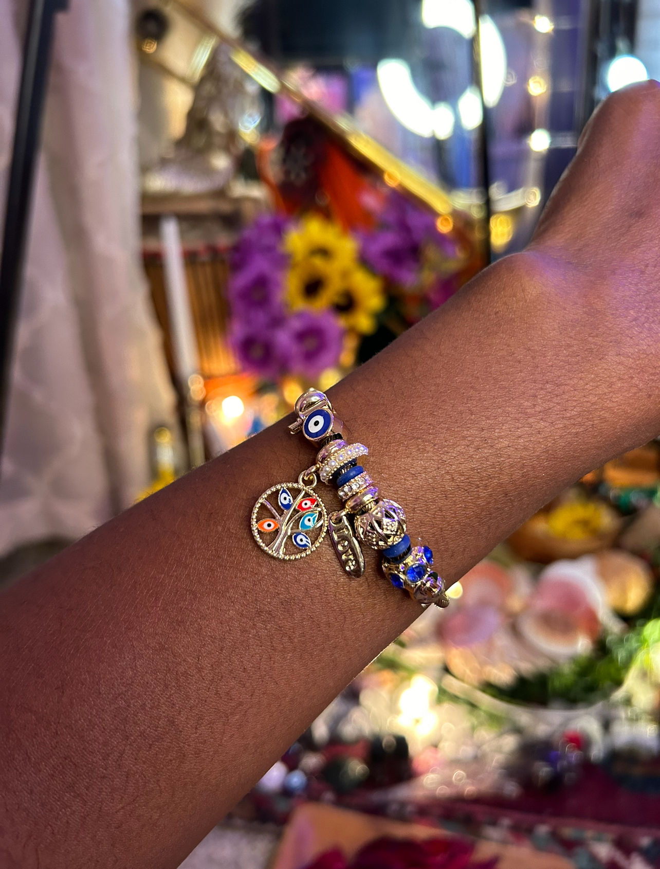 Stainless Steel Evil Eye Bracelet