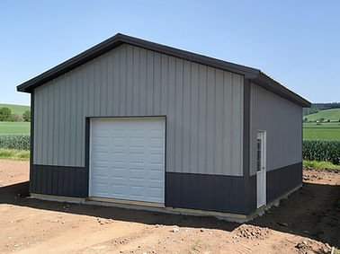 24x28 Post Frame Garage Cranesville PA