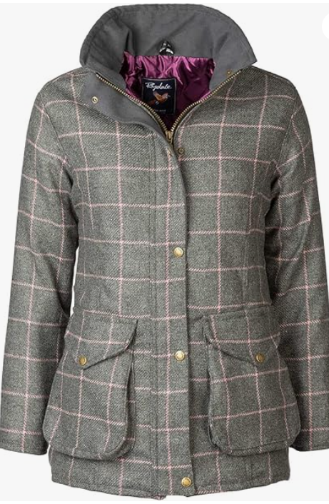 Rydale Ladies Tweed Jacket UK Made Wool Coat Check Tweeds Equestrian Country Jackets 5 Colours