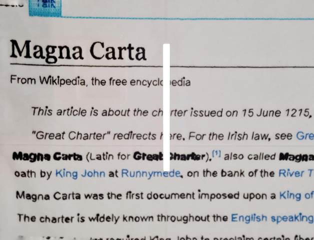 Cornelia Parker, Magna Carta, 2015, Neon Greece