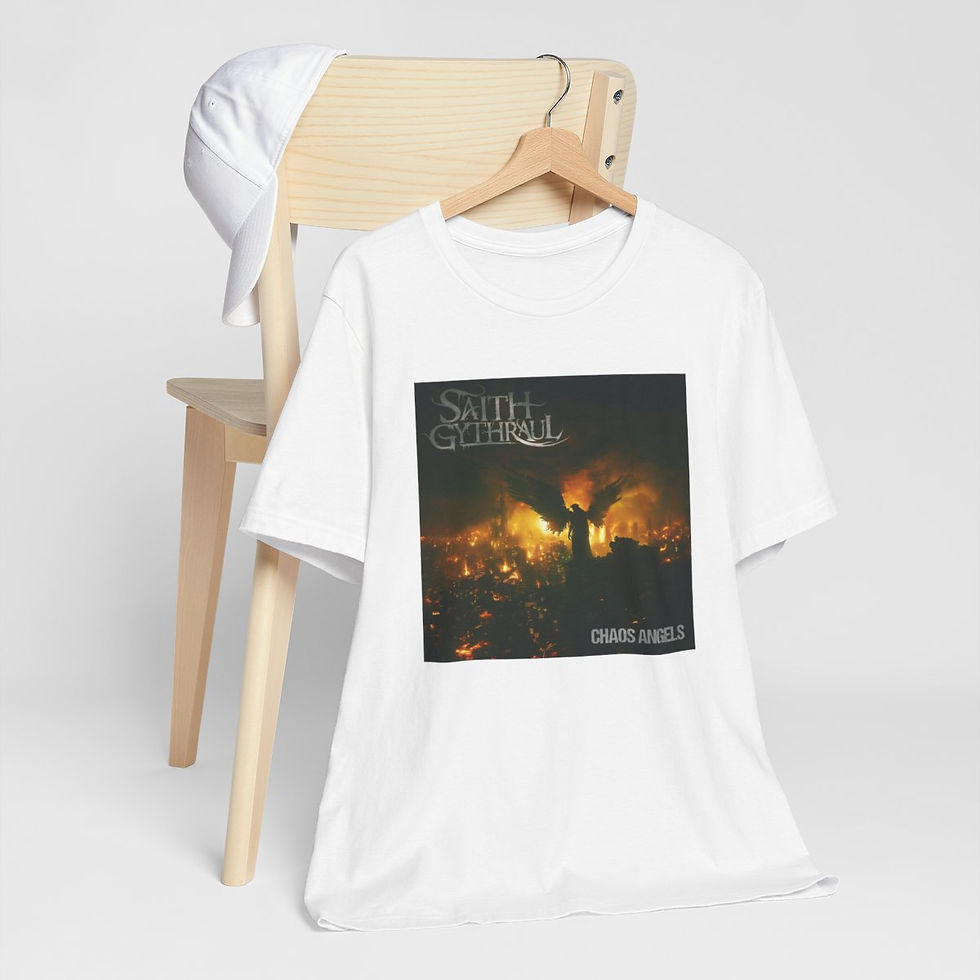 Thumbnail: Saith Gythraul "Chaos Angels" Unisex Jersey Short Sleeve Tee