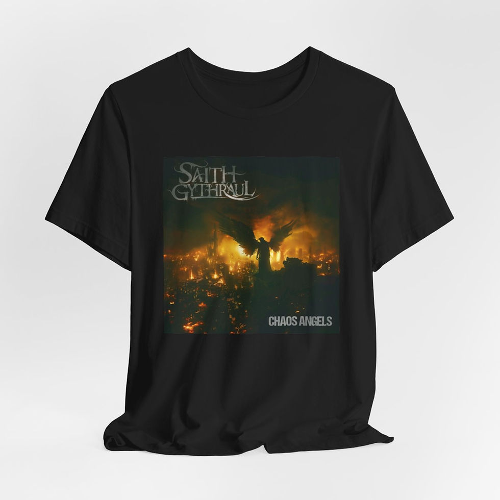 Thumbnail: Saith Gythraul "Chaos Angels" Unisex Jersey Short Sleeve Tee