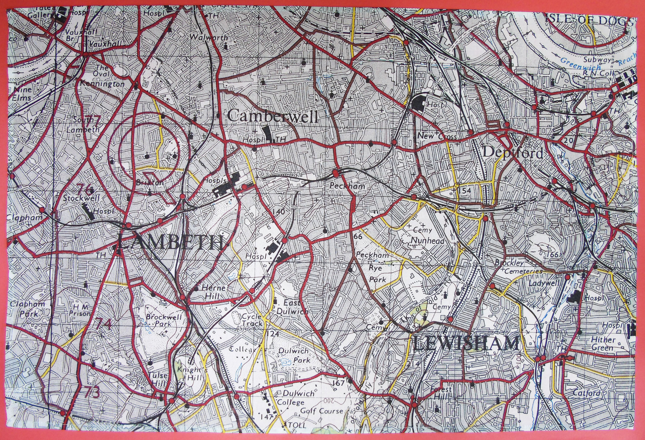 South East London 1967 Tea Towel