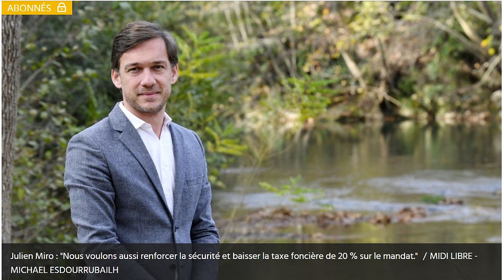 Midi libre : "Le paradis des promoteurs, c’est terminé, la qualité de vie d’abord"