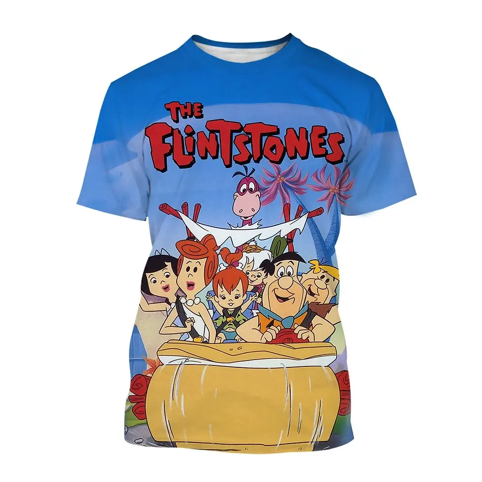 Thumbnail: T-Shirt Funny Cartoon  Casual Comfortable Short Sleeved T-Shirt