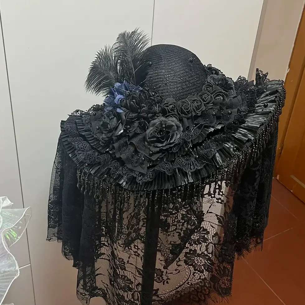 Thumbnail: Handmade Lace Lolita Sun Hat