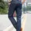 Thumbnail: Stretchy Motorcycle Denim Pants Straight Leg Men Cargo Pants