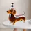 Thumbnail: Whiskey Bottles Glass Liquor Bottle Dachshund Dog Decanter Container