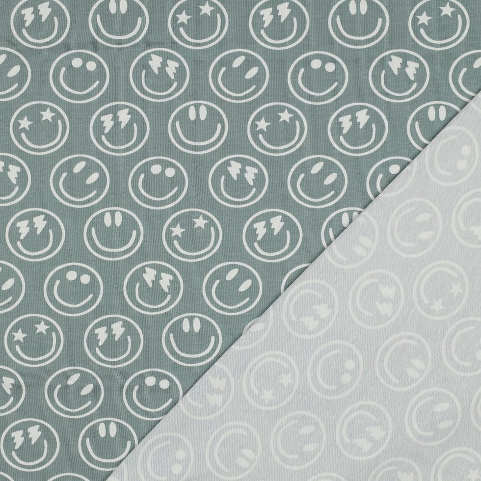 Miniaturbild: Jersey Happy Faces Sage