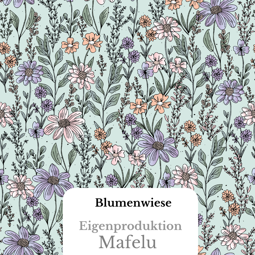 Vorbestellung Bio Premium Ripp Jersey Blumenwiese