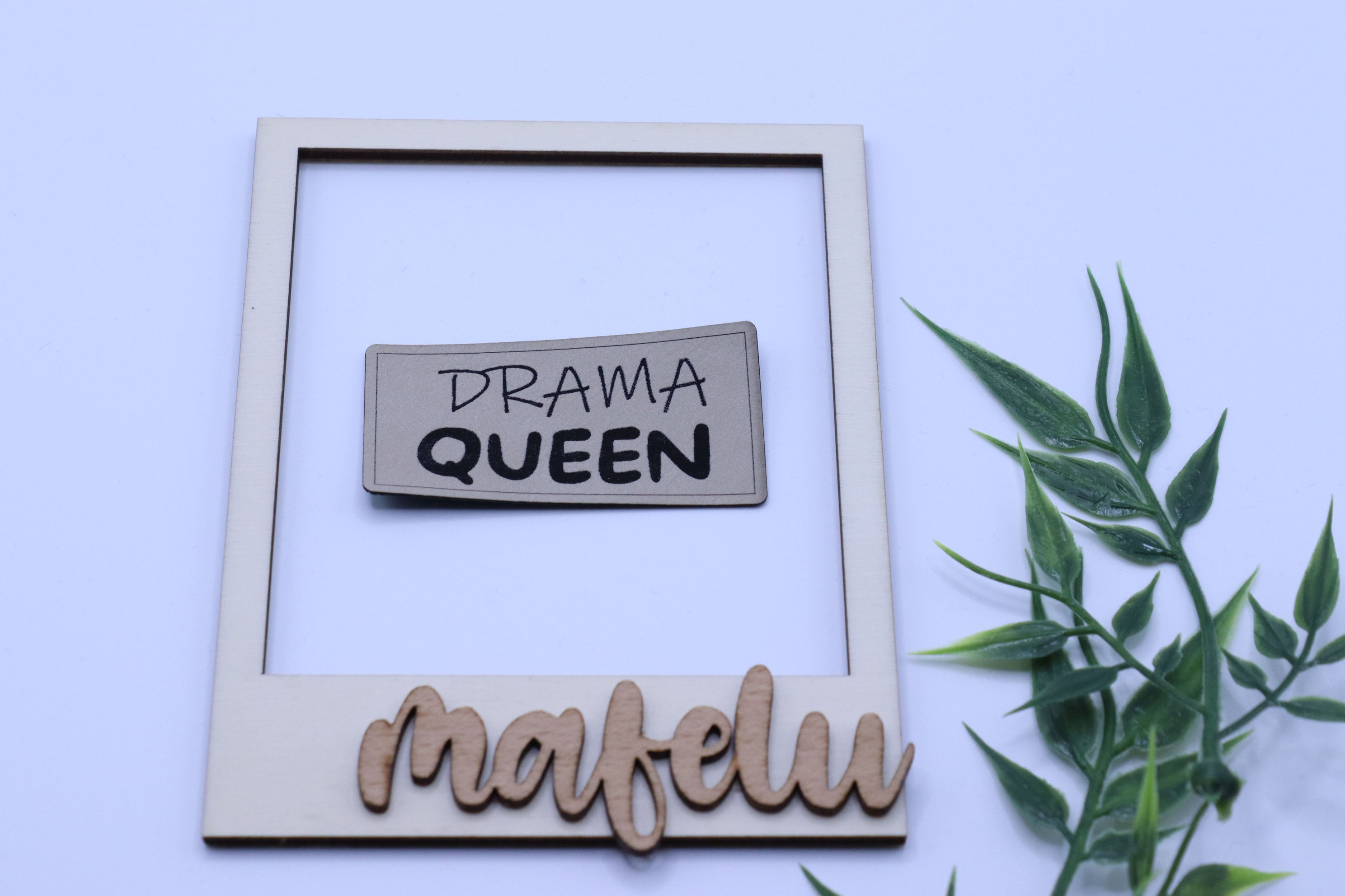 Kunstlederlabel Drama Queen