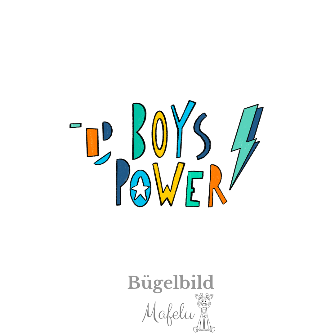 Bügelbild Boy´s Power