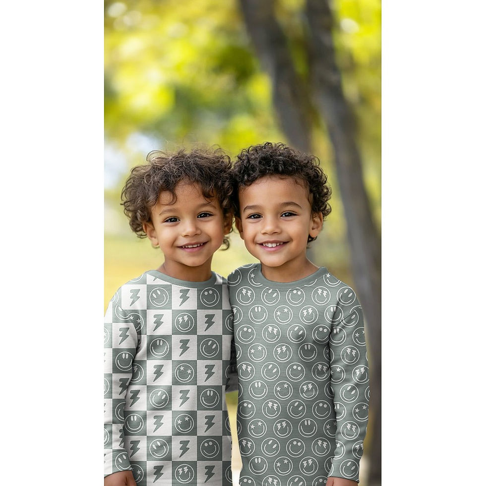 Miniaturbild: Jersey Happy Faces Lavendel