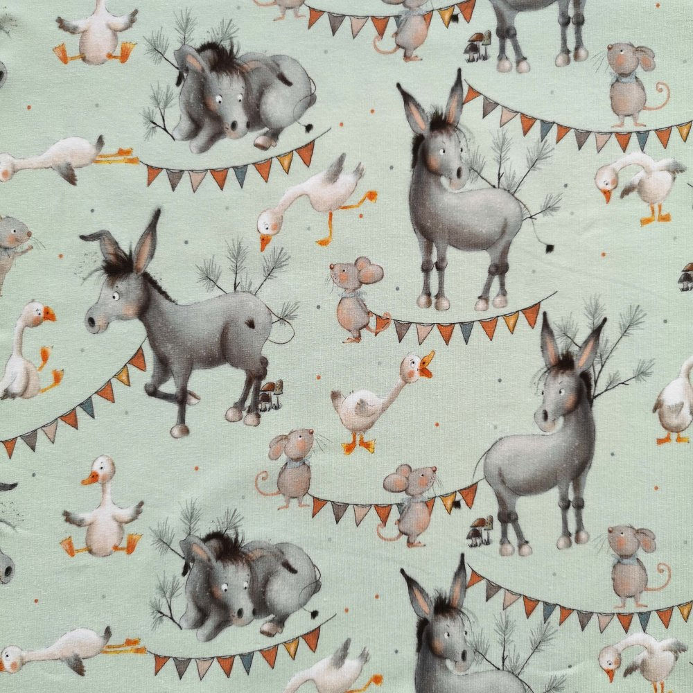 Bio Jersey Drei Freunde mit Wimpelkette