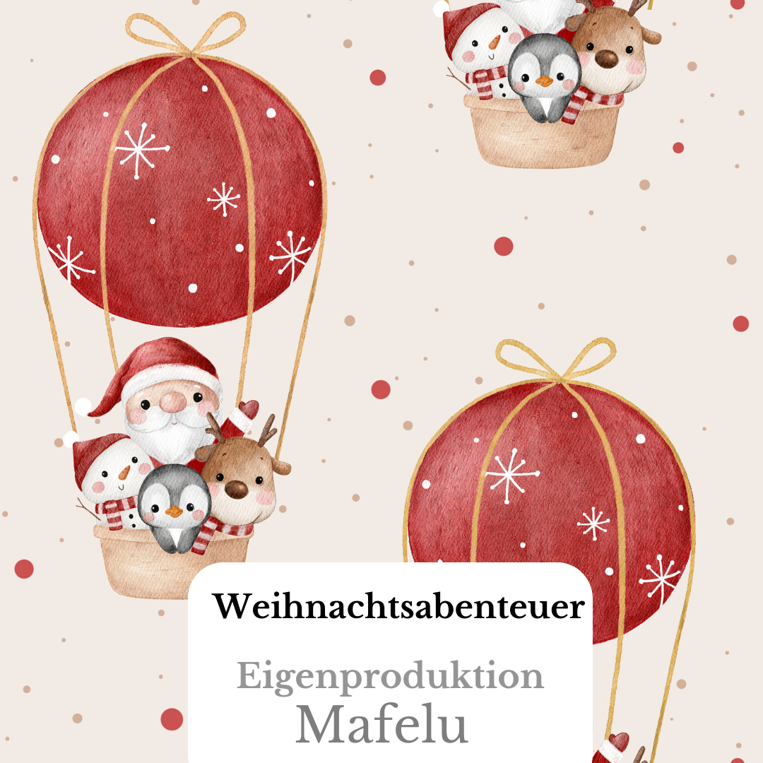 Vorbestellung Bio Premium French Terry Weihnachtsabenteuer