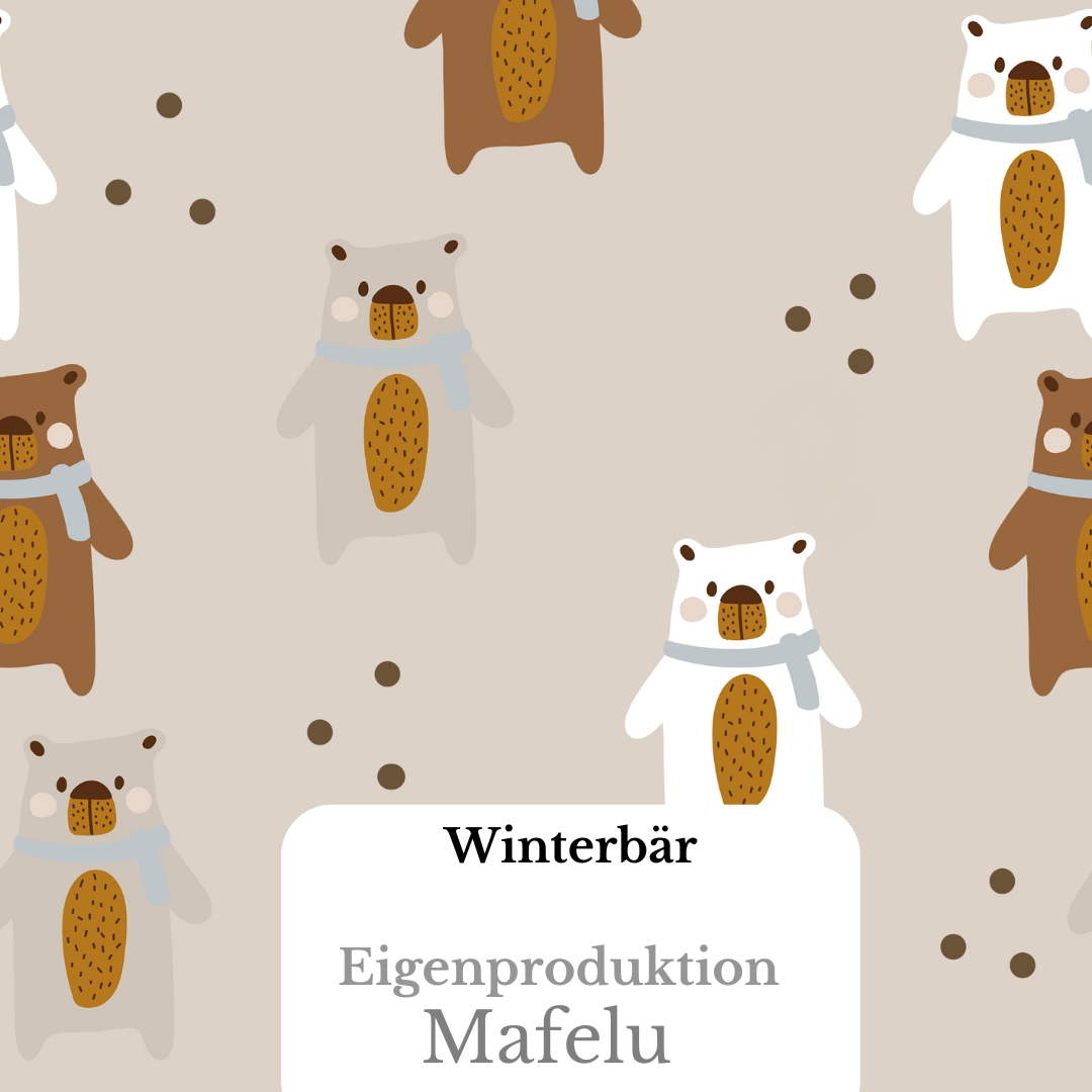 Vorbestellung Bio Premium French Terry Winterbär