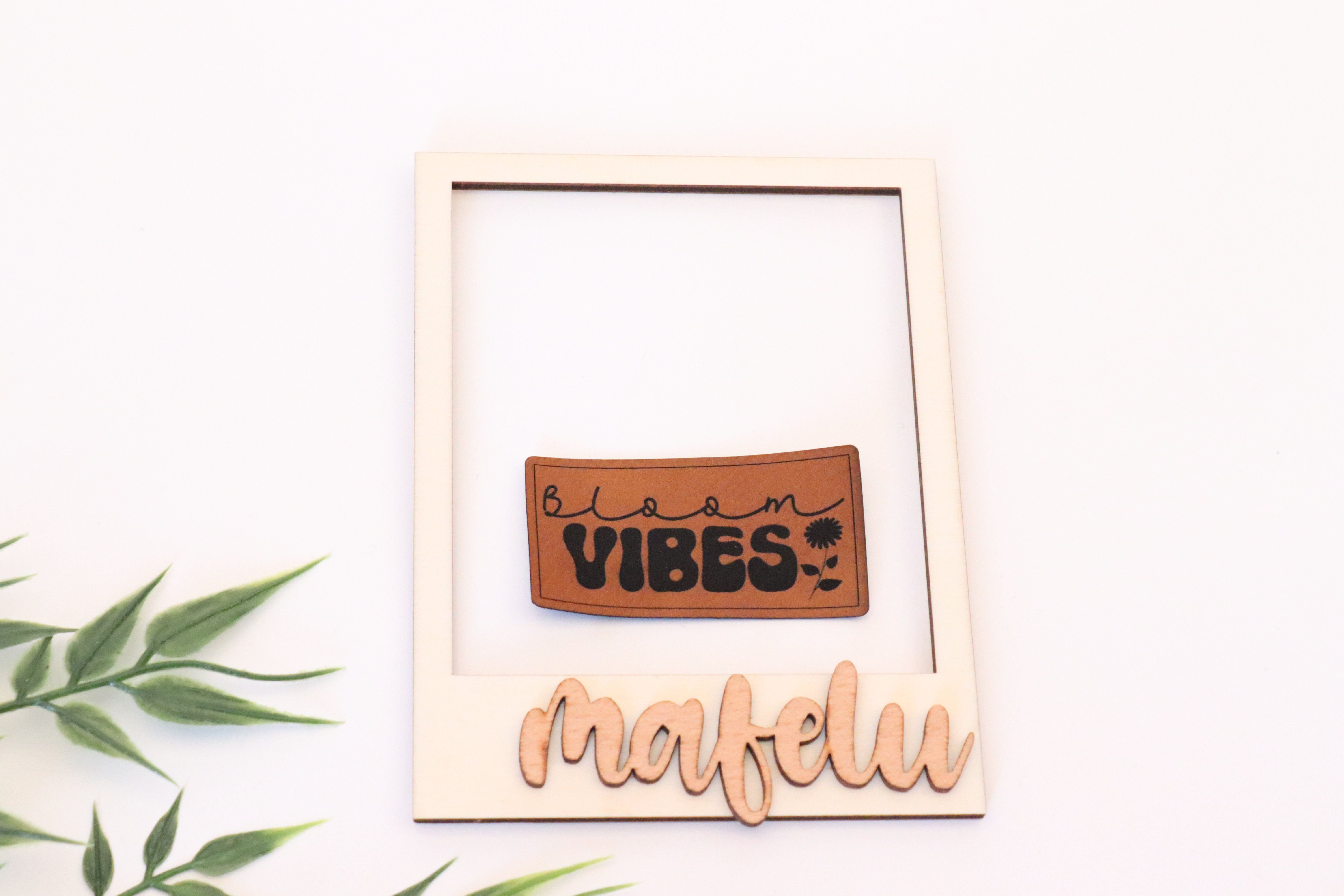 Kunstlederlabel Bloom Vibes