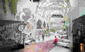Rendering of the new CityArts Courtyard in Downtown Orlando done by Interstruct