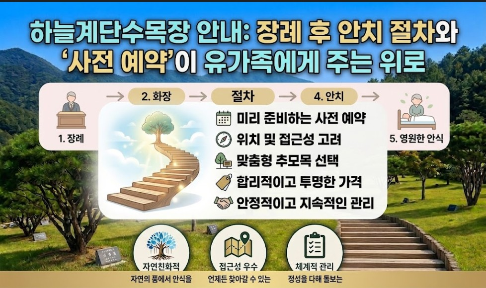 수목장, 장례 후 수목장을 모시는 절차