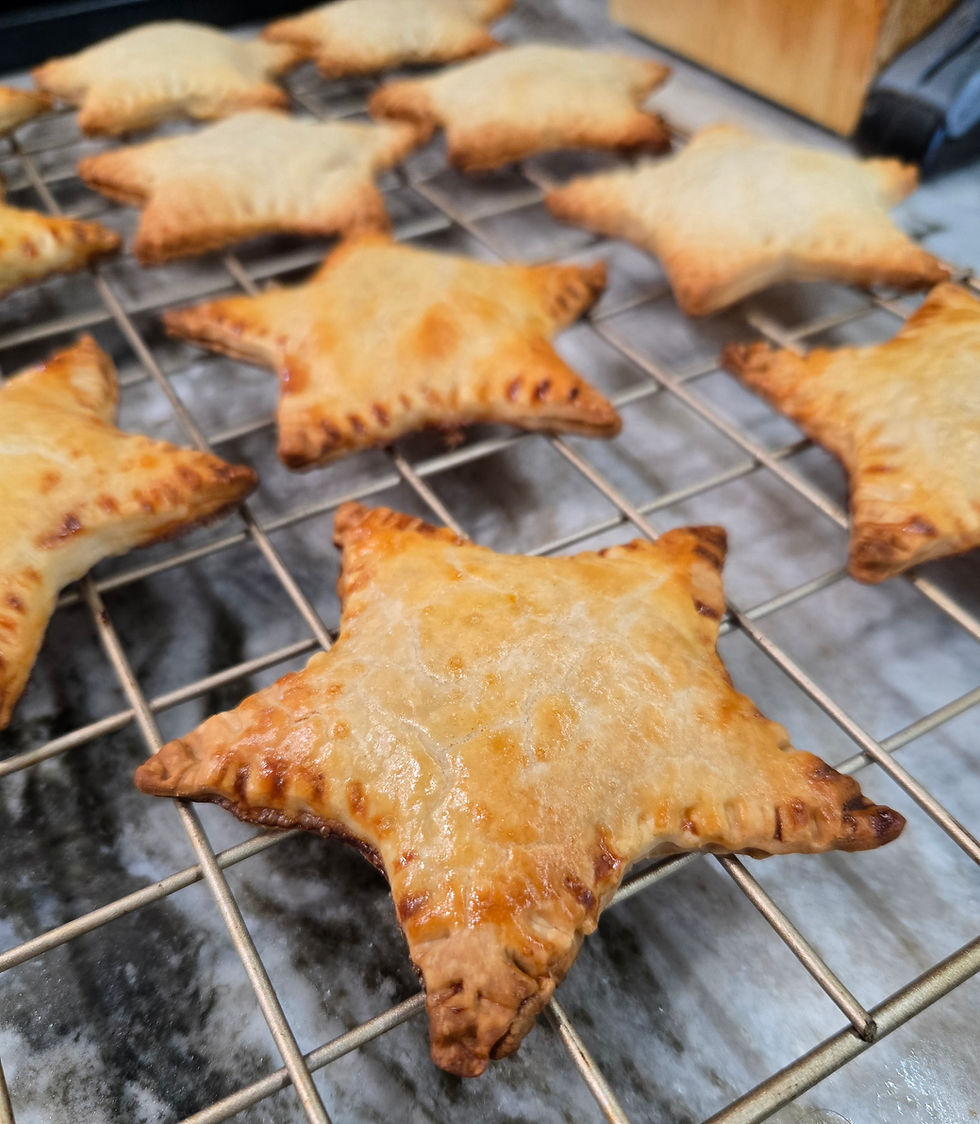 star shaped pop tarts on a cooling rack