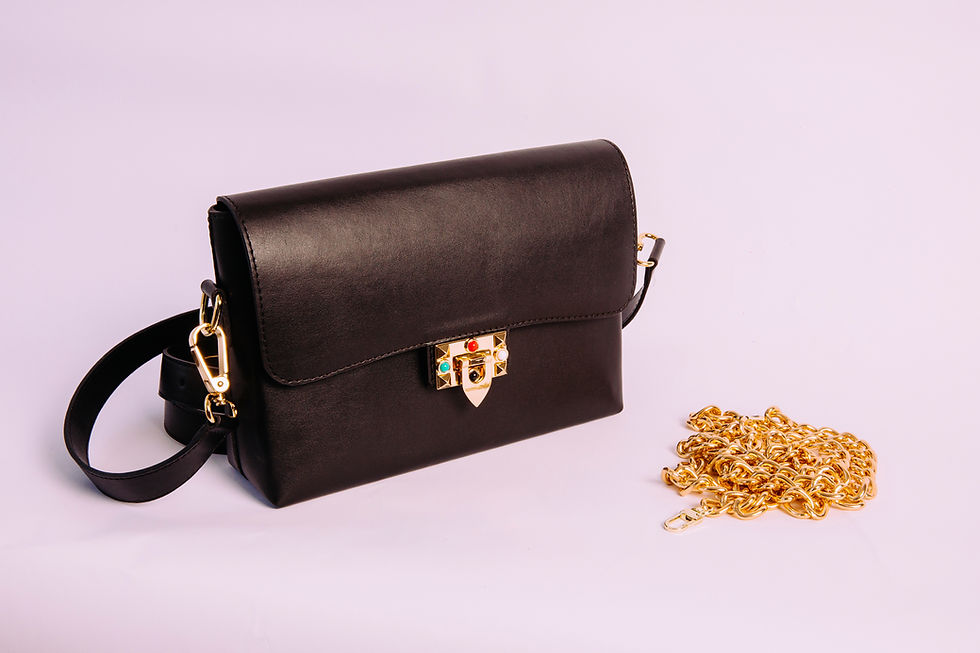 Thumbnail: "Farfalla" cactus leather handcrafted handbag
