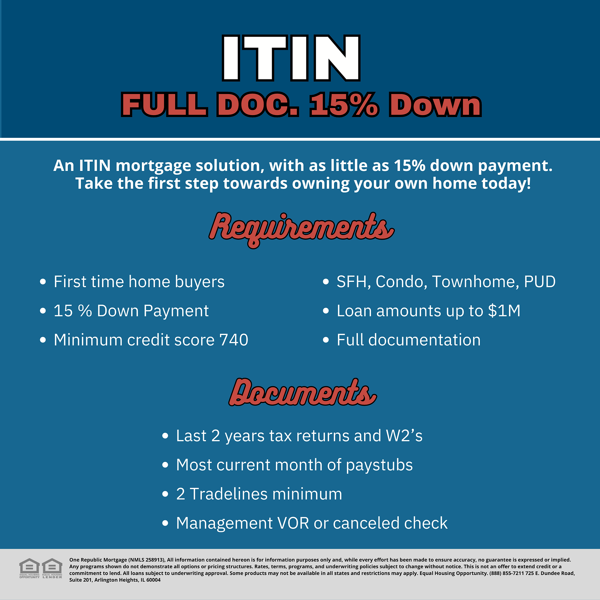 Buying a Home with an ITIN in Florida and Illinois