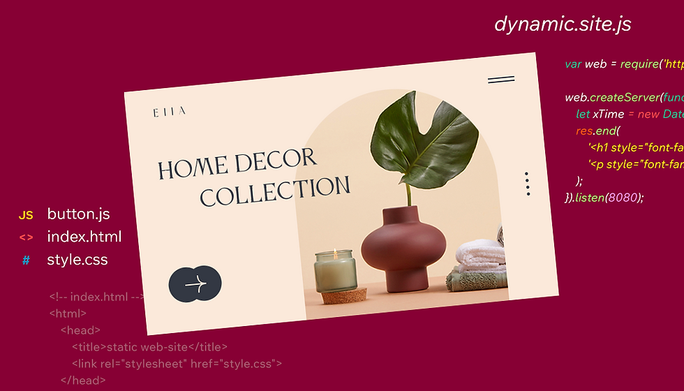 Most websites can be defined as static vs dynamic websites, with increasing numbers being termed hybrids—meaning they are made up of a mixture of static and dynamic web pages.