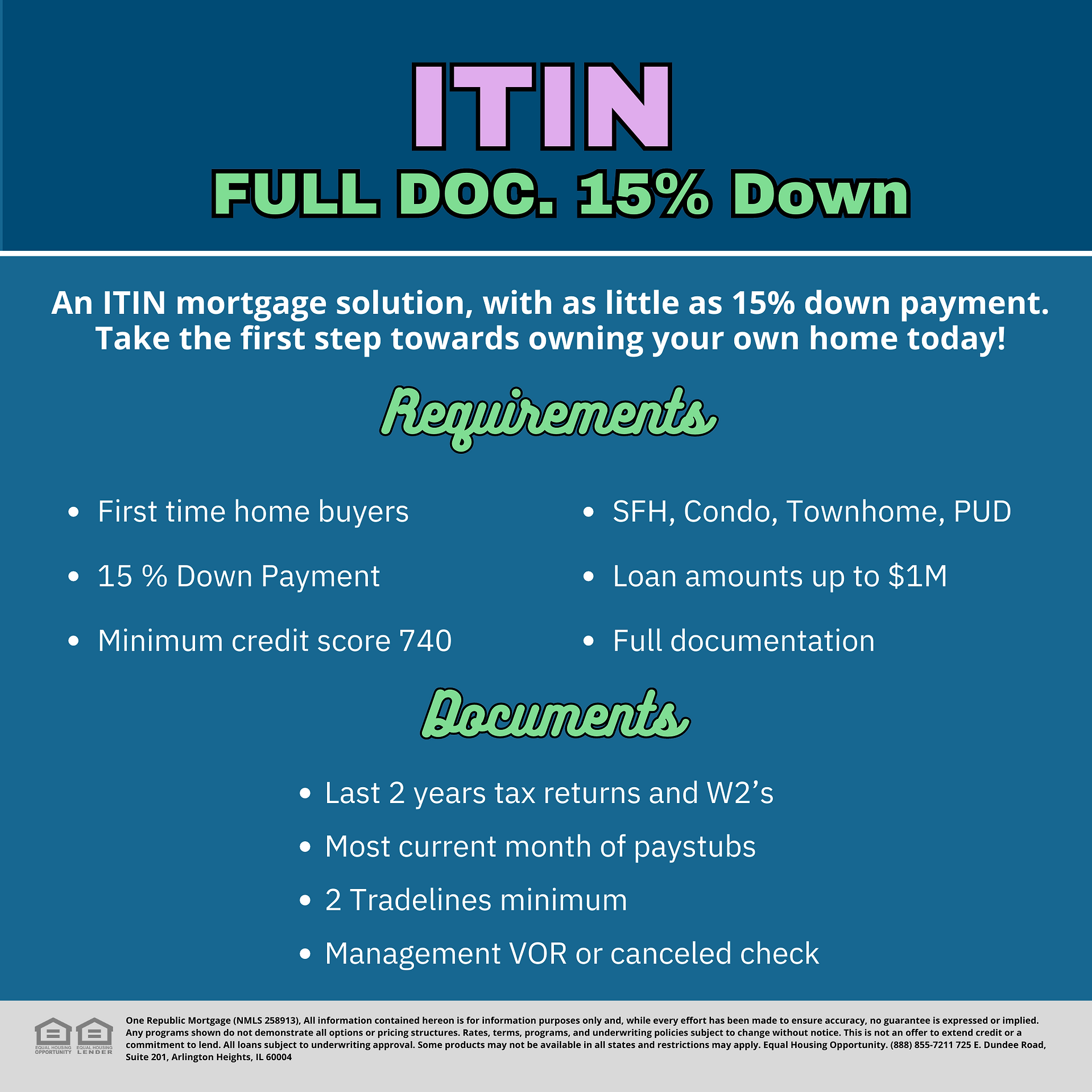 Buying a Home with an ITIN in Florida and Illinois