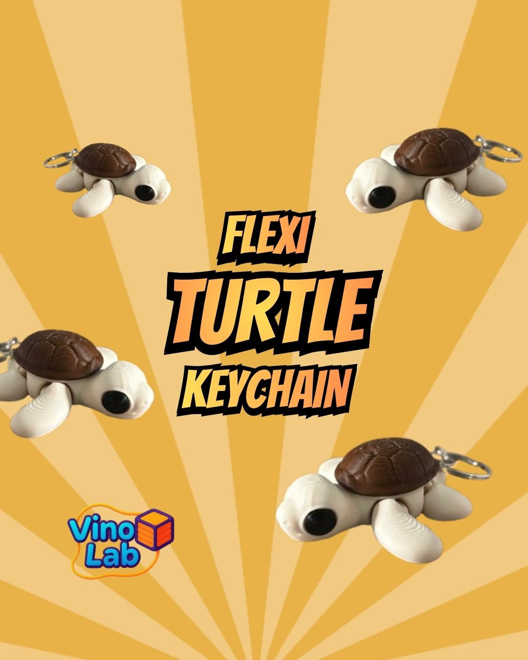 Flexi Turtle - Keychain