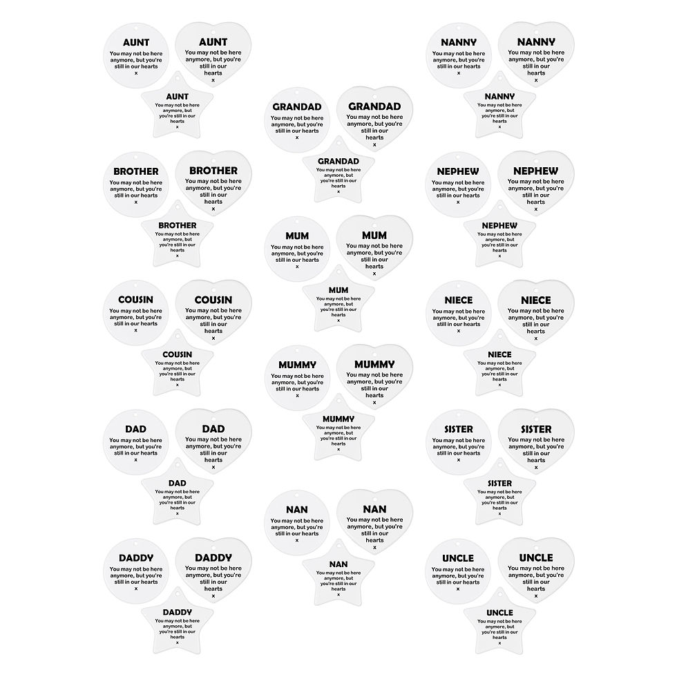 Hanging Memorial Decoration