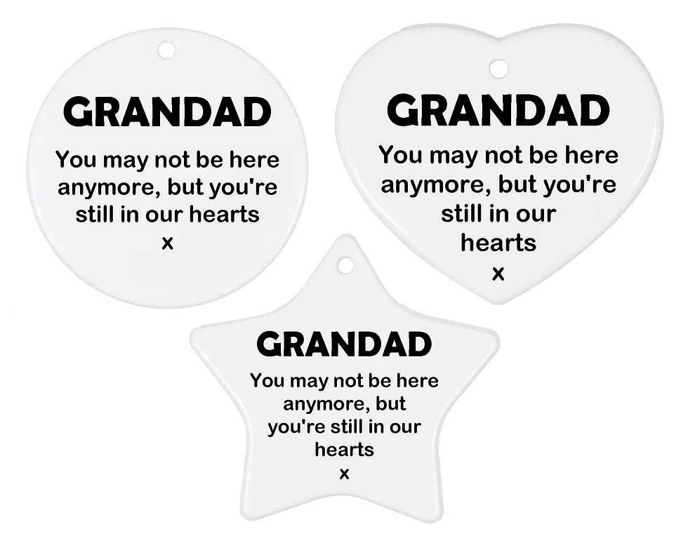 Grandad Hanging Memorial Decoration