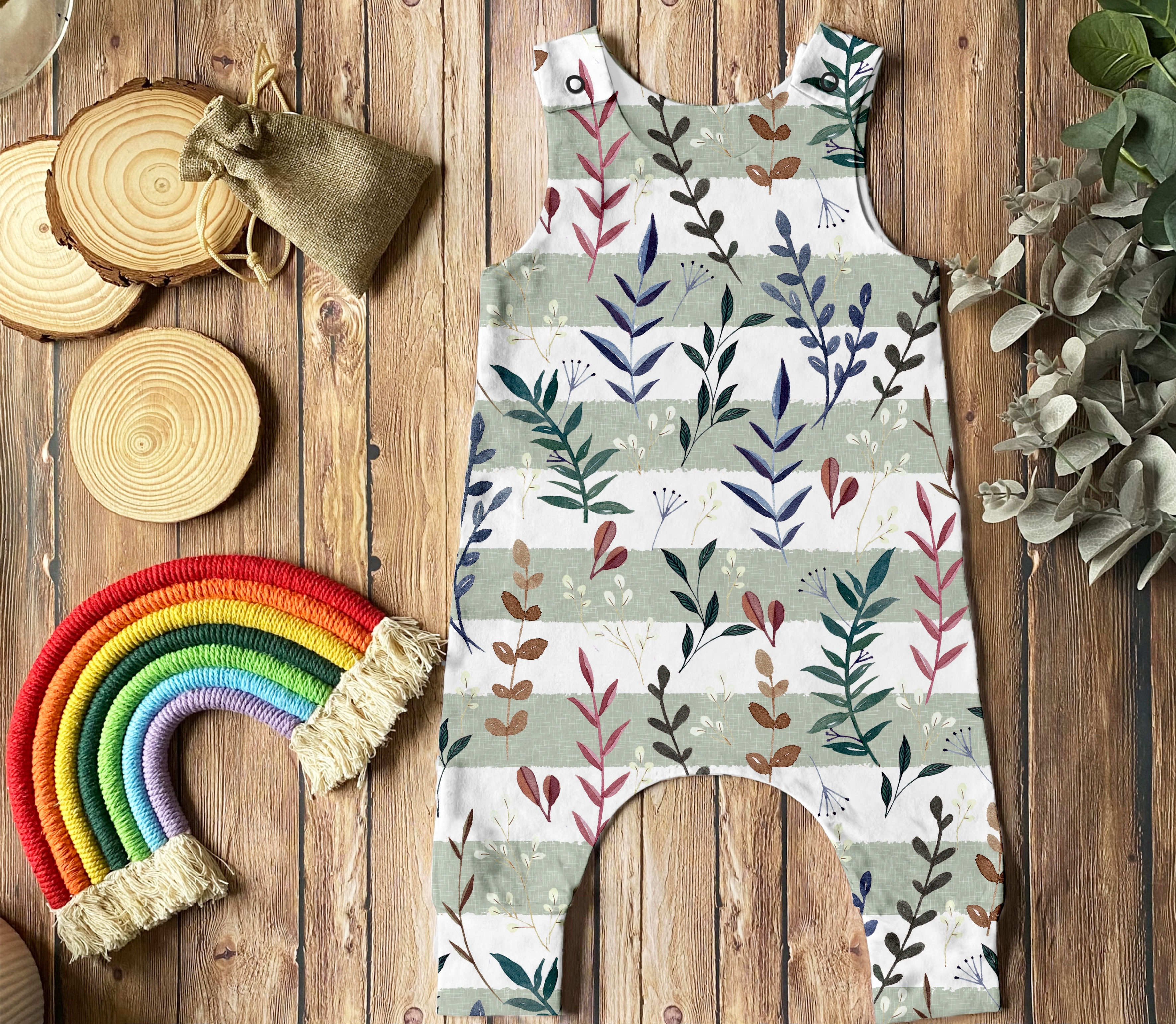 Spring Leaves Romper