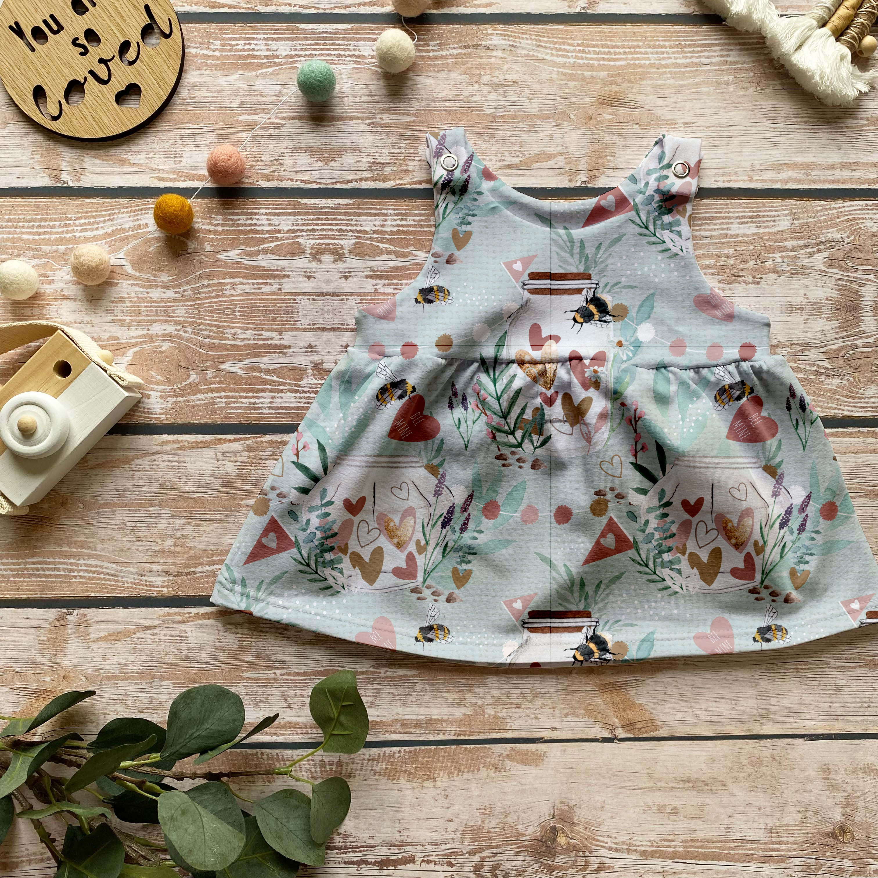 Bee Mine Pinafore Dress