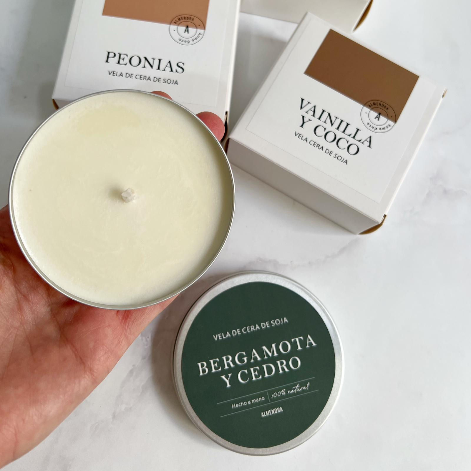 Vela de cera de soja en LATA